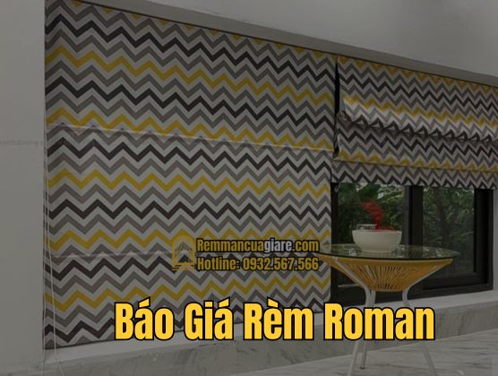 Báo Giá Rèm Roman Xếp Lớp