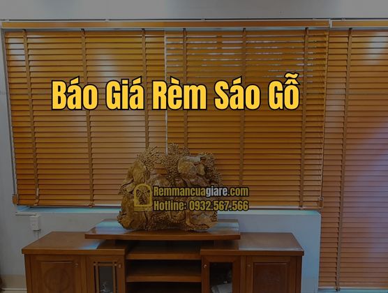 Bảng Báo Giá Rèm Sáo Gỗ, Màn Sáo Gỗ Tự Nhiên Tại TP.HCM