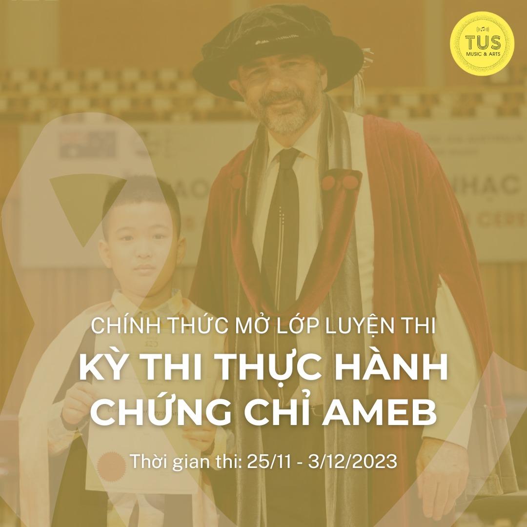 Kỳ thi thực hành Chứng chỉ Âm nhạc AMEB đợt 2 năm 2023