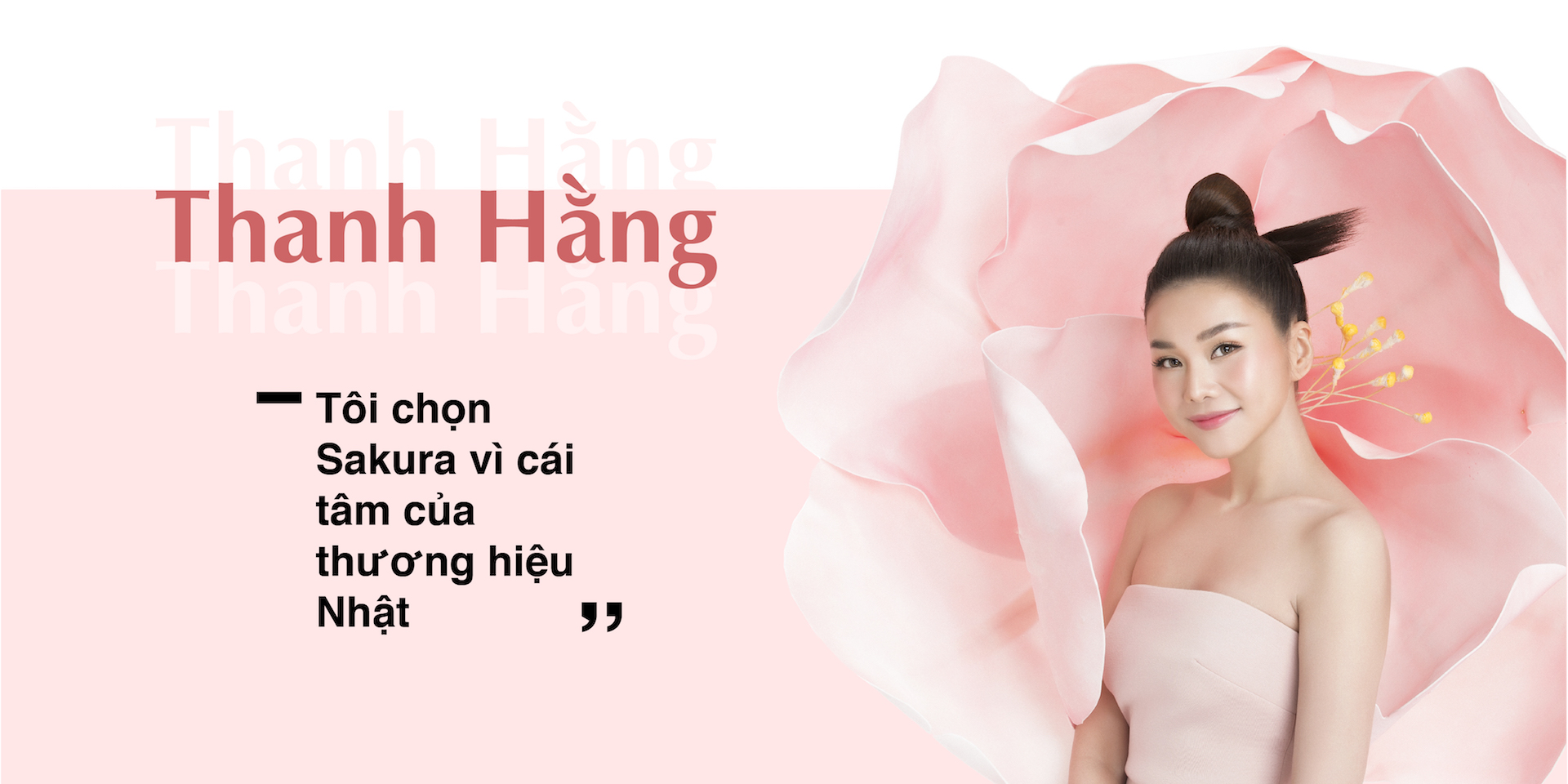 Thanh Hằng trở thành đại sứ thương hiệu Dược mỹ phẩm Sakura