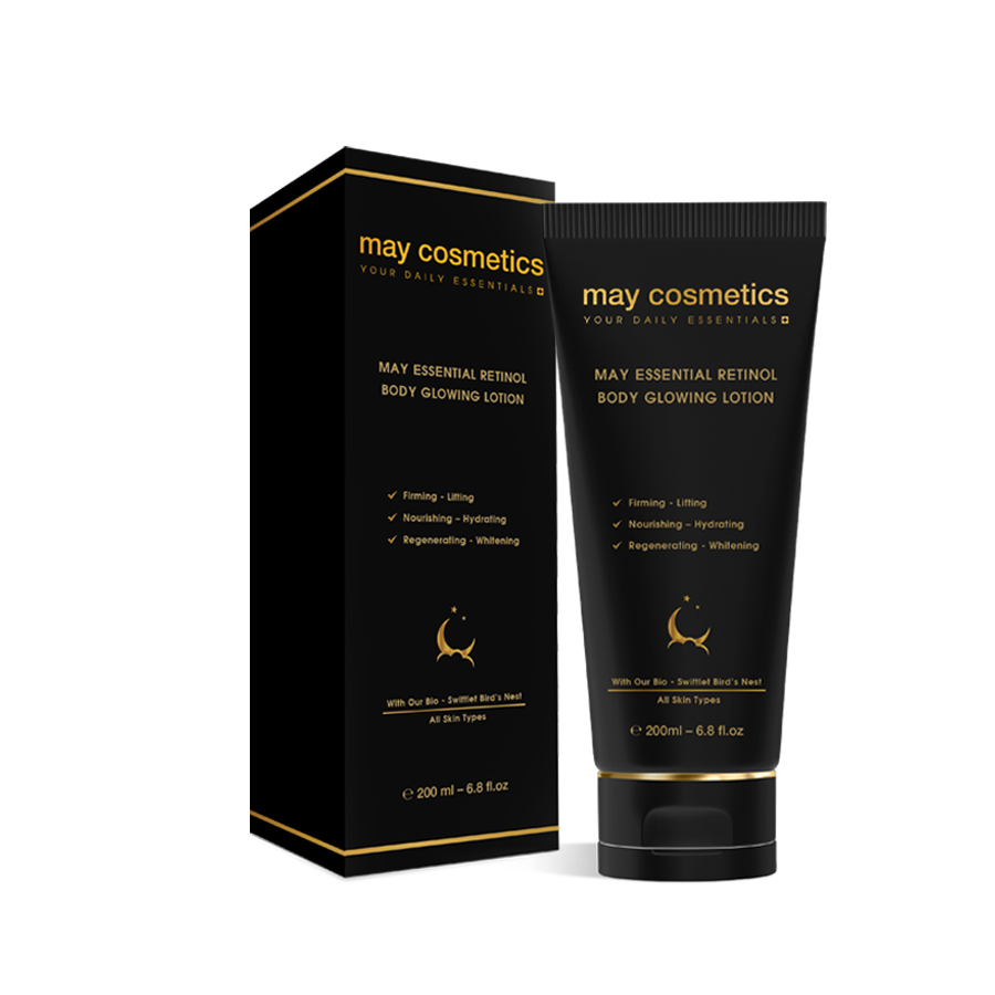 Sữa dưỡng da trắng sáng May Essential Body Retinol Glowing Lotion