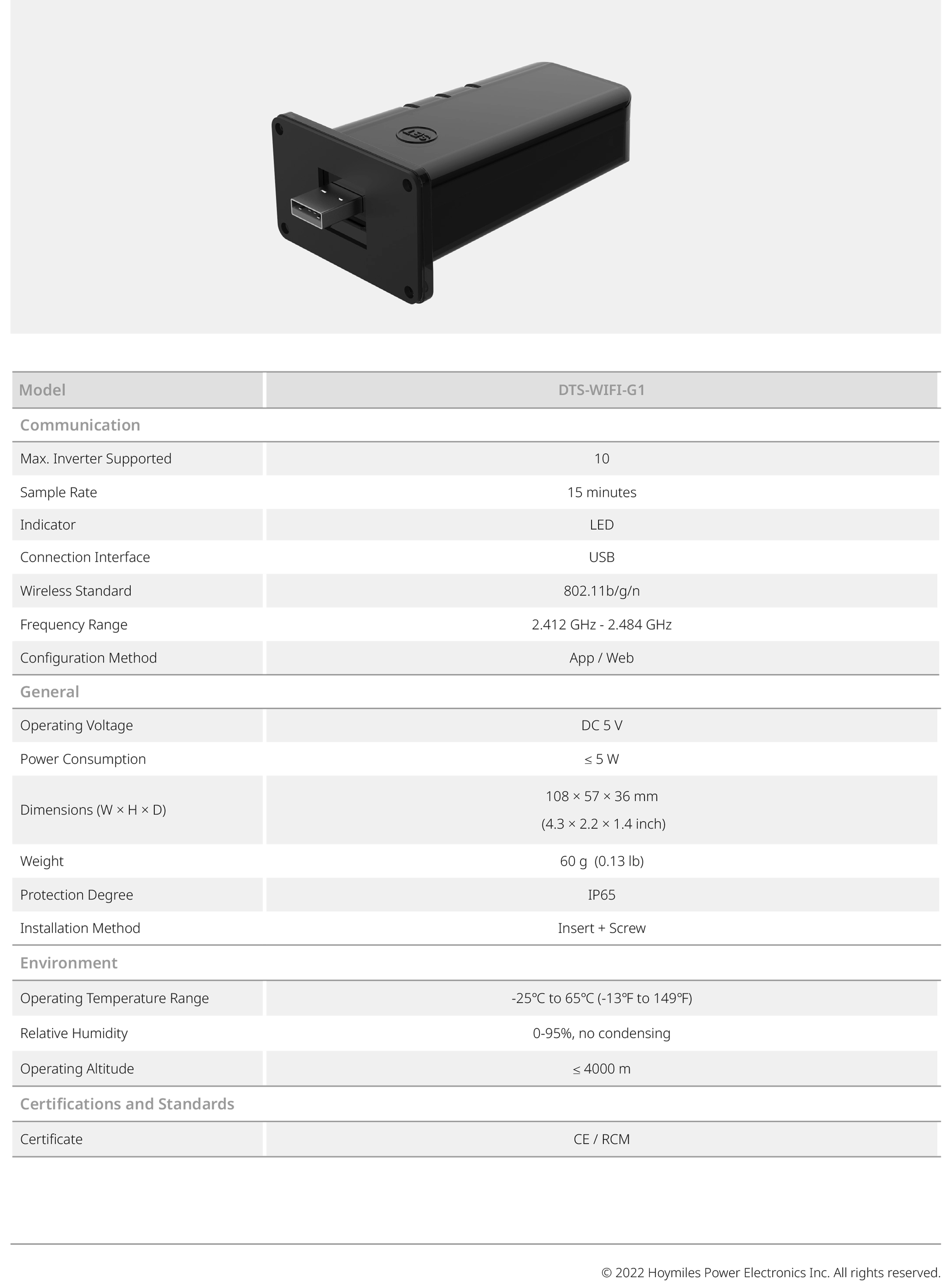 Hoymiles DTS-WIFI-G1