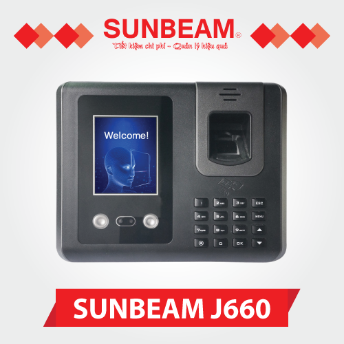 Máy chấm công khuôn mặt + vân tay Sunbeam J660