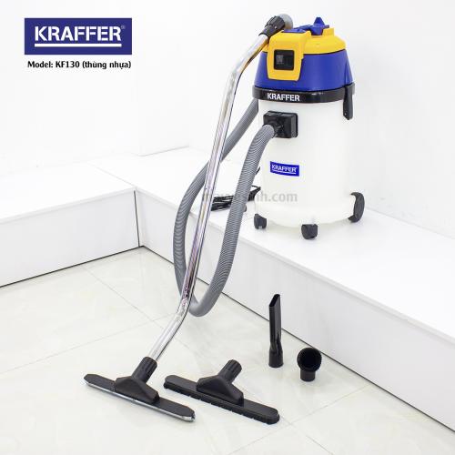 Máy hút bụi công nghiệp Kraffer KF130 (thùng nhựa)